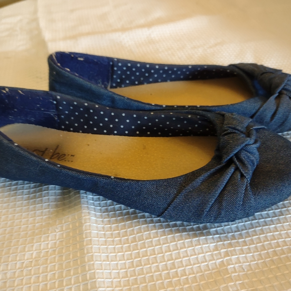 Just be denim blue flats